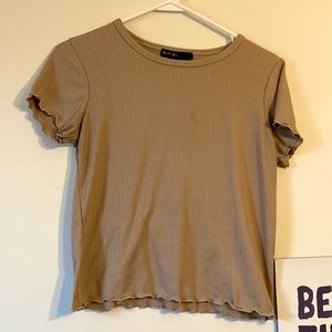 babydoll lettuce trim tee